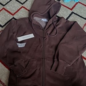 Aritzia CozyAF BF zipup hoody